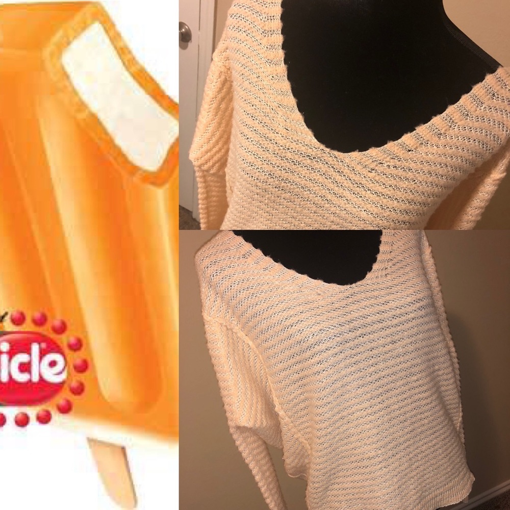 Delicious! S Creamsicle Color Free People Sweater